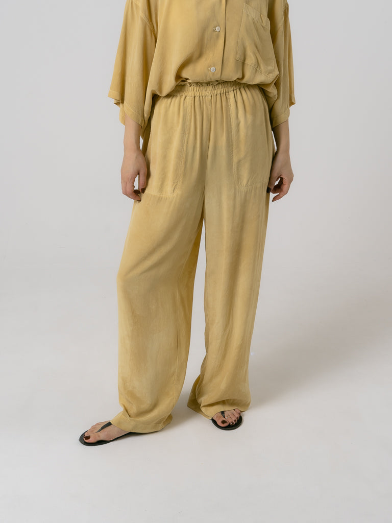 BOTANICAL DYE SILK PANTS – OWIL